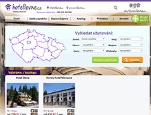 Tablet Screenshot of hotellevne.cz